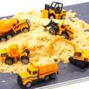 CUTE STONE 12 Pack Small Alloy Construction Truck Toy Kids, Boys