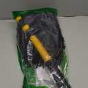 WillingHeart 15 Curved Car Wash Brush with Long Handle 43" Extension Pole RV Truck Microfiber Cleaning Mop Auto SUV Wheel Boat Exterior Interior Detailing 2 in 1 Carwash Duster Not Hurt Paint, Yellow