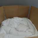 Mattress Topper King for Back Pain, Extra Thick Mattress Pad Cover, Plush Pillow Top, Deep Elastic Pocket, White