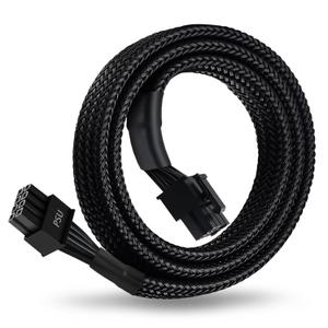 8 Pin PCIe Cable for EVGA Power Supply, PCIe 8 Pin Male to (6+2) Male PCI Express Power Adapter Sleeved 25-inch (63cm)