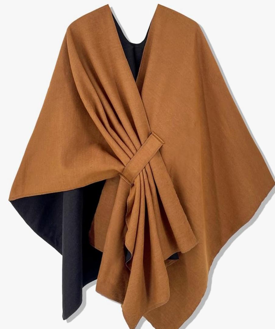 Moss Rose Women's Shawl Wrap Poncho Ruana Cape Open Front Cardigan Shawls for Spring Fall Winter