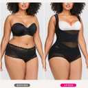 Nebility Plus Size Shapewear Bodysuit for Women Tummy Control Body Shaper Seamless Faja Colombian Waist Trainer Girdle (2X)