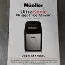 Mueller Countertop Nugget Ice Maker  Quiet, Heavy-Duty Ice Machine, 30 lbs Daily, 3 QT Tank, Compact & Portable, Includes Basket - Self-Cleaning Feature