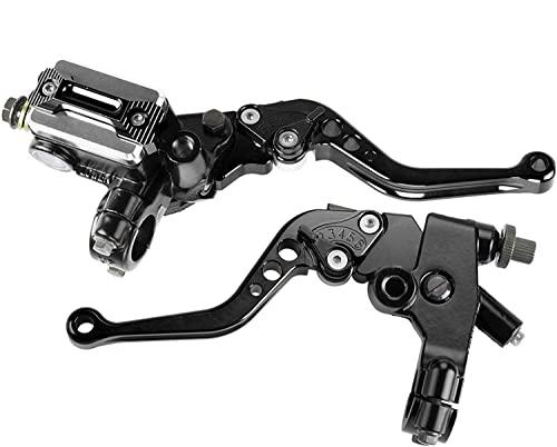 PACEWALKER Universal Motorcycle 7/8" 22mm Handlebar Brake Master Cylinder Clutch Lever CNC Left & Right Set for Honda Kawasaki Suzuki Yamaha