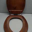 Angel Shield Wood Toilet Seat Elongated with Soft Close,Easy Clean,Quick-Release Hinges(Elongated,Wood)