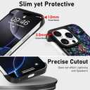 AIGOMARA Slim Frameless for iPhone 16 Pro Case with Screen Protector, Luxury Opalescent Pearl Minimalist Borderless Phone Case for Women Girls, Ultra-Thin Hard Shockproof Case Cover, Abalone