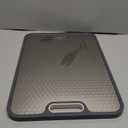 Pure Titanium Cutting Board for Kitchen - Non Toxic Double Sided Chopping Board for Meat & Vegetables, Dishwasher Safe, Non Slip Wheat Straw PP Back, with Stainless Steel Finger Guard, 16”×11” Large