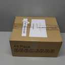 40 Pack Plastic Jars with Lids, Gencywe 8 oz Clear Slime Cosmetics Containers with Pen and Labels, Leakproof Storage Jars, PET Empty Jars with Black Lids for Kitchen Cookie Candy Spices Dry Food Cream