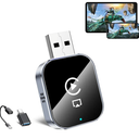 Wireless CarPlay Adapter for Apple iPhone - 3 in 1 Airplay Mirror Link Adapter Multi-User Seamless Connection Converts Wired to Wireless CarPlay Adapter - No Latency from iOS 10+ to Screen w/USB-C