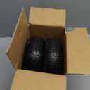 GICOOL 4.10/3.50-4" Flat Free Tire and Wheel, 10" Heavy Duty Solid Tire, 5/8" Axle Bore Hole, 2.2" Offset Hub, for Hand Truck Garden Cart Wagon Trolley Dolly Replacement, 2 Pack