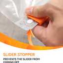 Wevac 10 Pack Vacuum Storage Bags (2 Jumbo/2 Large/2 Medium/4 Rolling Bag) | Space Saver | Rapid Vacuum | Double Zip Seal | Clip Stopper | Ideal for Clothes, Blankets Compression and Travelling