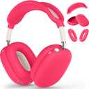Silicone Case Cover for AirPods Max 2/1 (2026/2024/2020),Ear Pad Case Cover/Ear Cups Cover/Headband Cover for AirPods Max 2&1 (USB-C/Lightning),Accessories for Apple AirPods Max 2 Headphones,Rose Pink