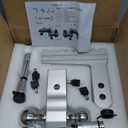 Aircraft Aluminum Adjustable Trailer Hitch for 2 Inch Receiver, Tow Dual Ball 2'' & 2-5/16'' Towing Weight 12,500 LBS, 6'' Drop/Rise, Lightweight/Anti Rust Anti Rattle, Bulletproof Lock Pin