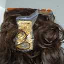 70s Wig for Men Funny Disco Hippie Wigs for Halloween Costume Party Short Brown Culry Wigs with Glasses Mustache Necklace (Brown)