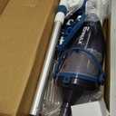 Pool Vacuum for Above Ground Pool with a Telescopic Pole, Running time up to 1H, Handheld Rechargeable Pool Cleaner with Powerful Suction up to 18.5 gallons/min, Ideal for Leaves & Debris, PC10