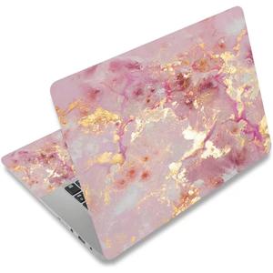 Pink Cloud Vinyl Laptop Sticker, Waterproof Reusable Decal for 12-15.6 inch Notebooks, Cartoon Bubble Design