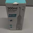 Water Dental Flossers for Teeth, 300ML Cordless Portable Electric Water Flosser, 4 Modes Oral Irrigator, Waterproof Rechargeable Water Floss for Deep Cleaning, Plaque Remover,Braces Home Travel Use (Black)