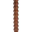 Solid Wood Round Side Table, Rustic Pedestal Drink Table for Small Spaces, Accent Nightstand Table for Living Room, Bedroom, Corners, and Office, Brown