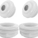 SP1023 Pool Inlet Return Fitting for Hayward Above Ground Pool 1-1/2" Fip Inlet Return Fitting with Locknut and Gasket SP1419D Opening Directional Flow Inlet Fitting(2 sets)