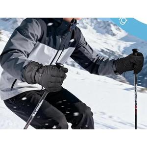 Winter Ski Gloves for Men & Women - Waterproof Thermal Windproof with Touchscreen,Non-Slip Grip for Outdoor Skiing Hiking Snowboard Pack Of 3