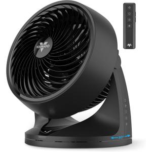 Vornado 753 OSC Whole Room Air Circulator Fan with Oscillation, Included Remote, Auto Mode, Aromatherapy with Included Scent Pads, 3 Speeds, Easy-Clean Removable Grille, Powerful Airflow, Black