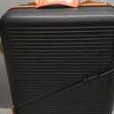 3-Piece Carry On Luggage Set 22x14x9 Airline Approved, 20 Inch Lightweight ABS Suitcases with Wheels and TSA Lock - Durable Waterproof Travel Suitcase Set (Black)