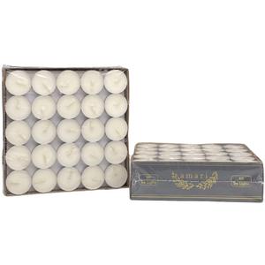 Amari 12g Tea Lights - 100 Pack Tea Light Unscented Candle - Lasts for 3-5 Hours (Yellow)