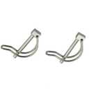 Pair of Stainless Steel 316 Quick Lock Release Trailer Towing Coupler Safety Pin Dia 4.5MM(3/16in) Cotter pins Bicycle Stroller Cargo Boat Stage Leg Hitch Hook Clip (2)