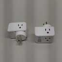 2 Pack European Travel Plug Adapter, International Power Plug Adapter with 3 Outlets 3 USB Charging Ports(1 USB C), Type C Plug Adapter Travel Essentials to Most Europe EU Spain Italy France Germany