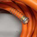 Aain Rubber Garden Hose 5/8 in. x 50 ft with 3/4'' Male to Female Solid Brass Fittings Flexible Lightweight Water Hose for All-weather Outdoor, Car wash, Lawn 500 Burst PSI, Orange