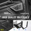 for Bronco Front Door Storage Pockets Box Compatible with 2021 2022 2023 2024 2025 2026 Ford Bronco, Side Door Organizer Interior Storage Expansion Molle Panels Cup Holder Accessories(2 PCS)