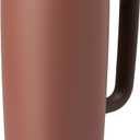 Owala SmoothSip Slider Stainless Steel Insulated Travel Mug with handle, 100% Leak Proof, For Hot and Cold Drinks, Travel Friendly with Sliding Lock Lid, 24 oz, BPA Free, Leak Proof, Cozy Cocoa