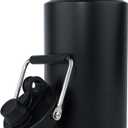 Kerilyn Insulated Jug with Handle, One Gallon, 128oz Stainless Steel, Large Double Vacuum Water Bottle for Hot & Cold Drinks, Wide Mouth, Sweat Proof, Great for Travel, Hiking & Camping, Black (128 Ounces, Black)