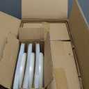 Famiware Milkyway Plates and Bowls Sets, 18 Pieces Dinnerware Sets, Reactive Glaze Dish Set, Stoneware Dishes Set for 6, Matte Beige White