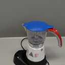 Imusa Special Edition Electric Cuba/Domino themed Espresso Maker, 3 or 6 Cups, White, Red, Blue