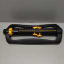Melnor 65165AMZ XT Turbo Oscillating Sprinkler, 4,500 sq. ft., Quick Connect Bundle, 2-Way Adjustable, Black, Yellow