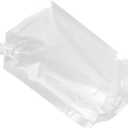 50 Pieces 8 x 4 Inch Plastic Drink Pouches, 16oz Plastic Flasks with Screw Cap and Funnel Flask Pouch for Party, Travel and Outdoor Use, BPA Free, Clear