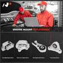 A-Premium Engine Motor and Transmission Mount Kit, with Torque Strut Mount