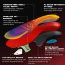 Plantar Fasciitis High Arch Support Insoles for Men & Women - for Flat Feet & Achilles Tendonitis, 240 lb Heavy Duty Work Boot Insoles with Shock Absorption & Arch Pain Relief - M