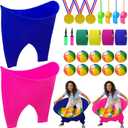 Granny Pants Yard Game Set, Granny Pants Party Outdoor Game with Bouncy Balls and Pump, Outdoor Tossing Games for Adults,Family Reunion Backyard Field Games Set