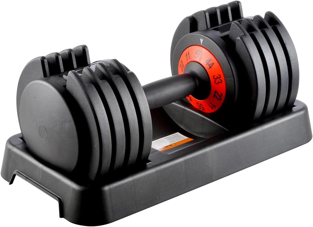Adjustable Dumbbells Set, 25lb Dumbbells with Anti-Slip Metal Handle for Exercise & Fitness Fast Adjust Weight for Full Body Workout Fitness