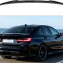 time secret Rear Spoiler for BMW G20 & G80 M3 330i 330e M340i 2019-2025,Trunk Lip Rear Wing Body Kits Glossy Black, M3 Style Tail Deck Lip