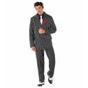 Morph 1920s Gangster Costume Men, Roaring 20s Mobster Outfit, Gangster Costume Men, Vintage Style Party Attire, Large Black