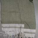 Evelynen Turkish Hand Towels for Bathroom & Kitchen Towels Decorative Set of 2 | Boho Farmhouse Hand Towels with Hanging Loops for Face, Tea, Dish, Kitchen & Bath | (16" x 32" - Khaki)