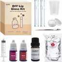 DIY Lip Gloss Kit for Girls, Glitter Shimmer Making Set with Base, No Color Powder, Mess-Free Beginner Craft, Ages 6+