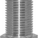 Beduan 1/4" NPT Stainless Steel Female Bulkhead Coupler Thru-bulk Pipe Fitting 1-1/2" Length (Full Female Thread)