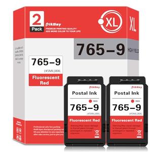 765-9 Red Ink Cartridge High Yield Set (2-Pack) Compatible 7659 Ink Cartridges Replacement for Pitney Bowes Send Pro C Auto DM300c DM400c DM450c DM475c Postage Meters