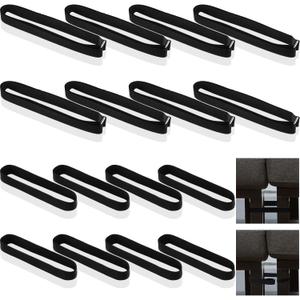 Saintrygo 16 Pieces Sectional Sofa Connectors Rubber Heavy Duty Couch Connector Straps Easy Install & No Tools Required Universal Hook & Loop Cinch Straps for Sliding Furniture