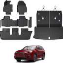 Floor Mats for 2024 2025 Lexus TX, Cargo Liner with Backrest Mat, All Weather TPE Full Mat Set for 2025 TX350 TX500 TX550+ Accessories