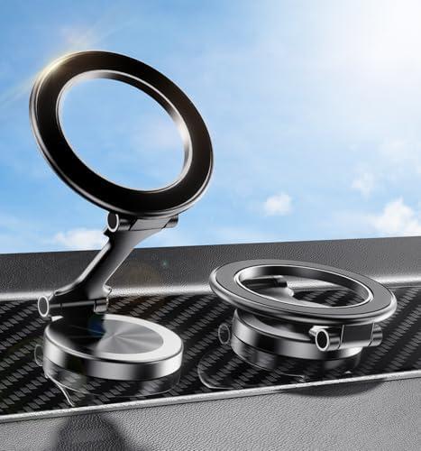 for MagSafe Car Mount for iPhone 17 PRO MAX,Extra Smal Ultra Magnetic Phone Holder for Car Dashboard,Car Phone Holder, Car Accessories for Women Men, Fit for iPhone17 Pro/Air/Max 16 15 14 (Black)